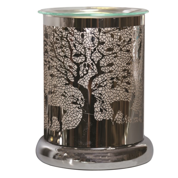 Electric Wax Melter Touch - Silver Silhouette Woodland Deer 17cm