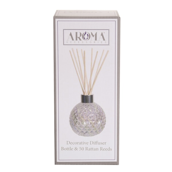 Clear Glass Reed Diffuser & 50 Rattan Reeds