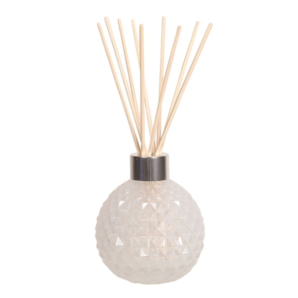 White Lustre Glass Reed Diffuser & 50 Rattan Reeds