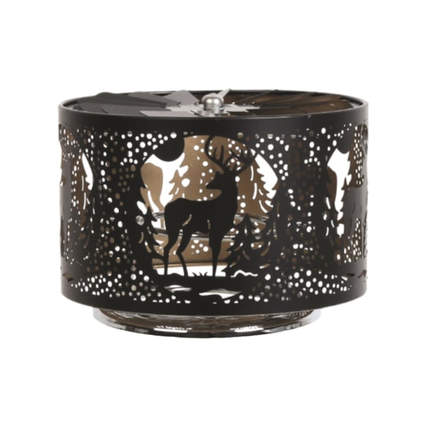 Carousel Shade Metal Silhouette - Black & Gold Stag 13cm