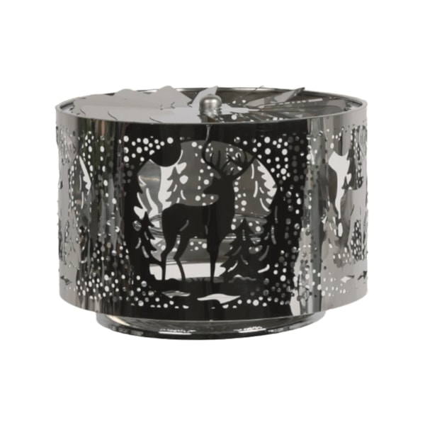 Carousel Shade Metal Silhouette - Silver Stag 13cm