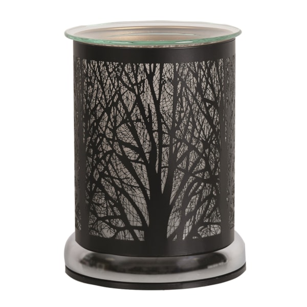 Electric Wax Melter Touch - Black Silhouette Forest 17cm