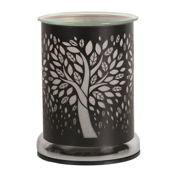 Electric Wax Melter Touch - Black Silhouette Tree Of Life 17cm