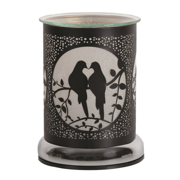 Electric Wax Melter Touch - Black Silhouette Doves 17cm