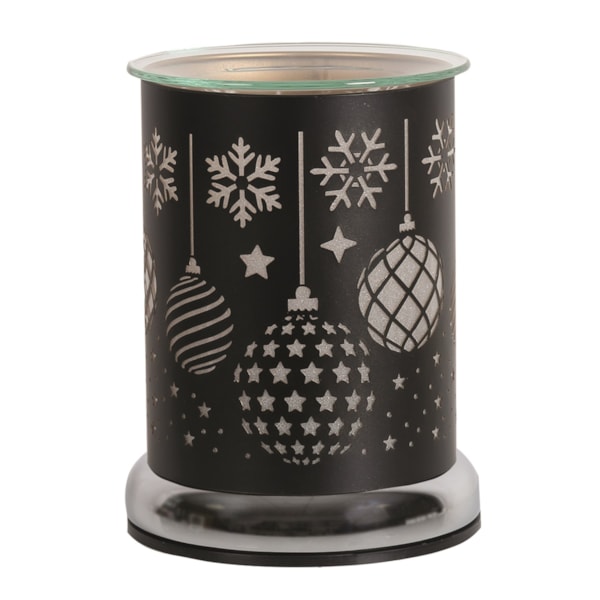 Electric Wax Melter Touch - Black Silhouette Baubles 17cm