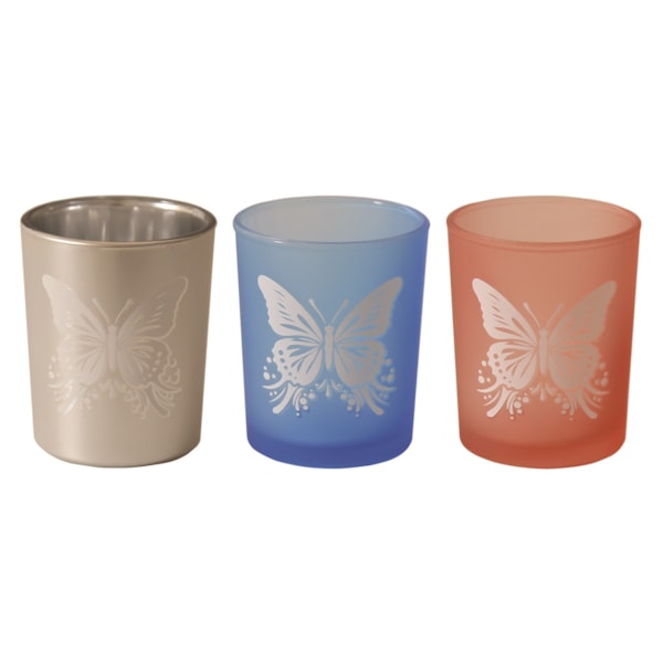 Butterfly Tealight Votive Holders Set3