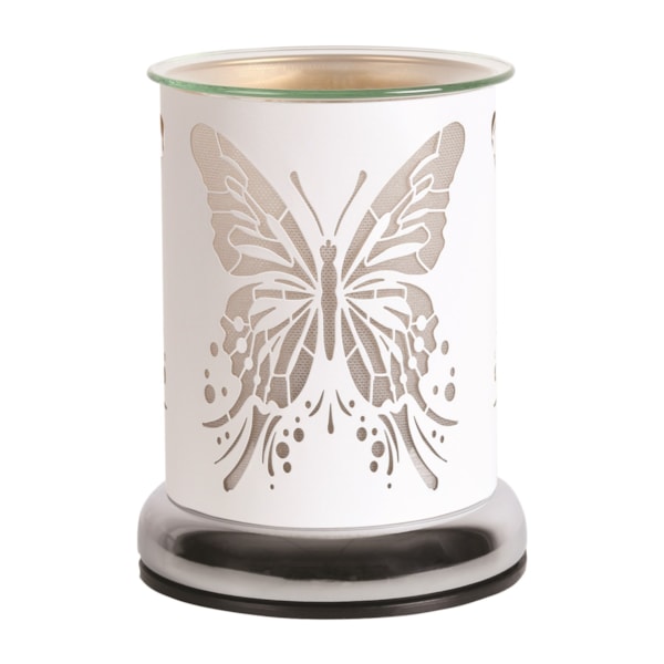 Electric Wax Melter Touch - White Silhouette Butterfly 17cm