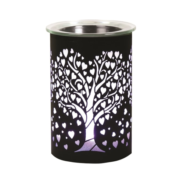 LED Melter Heart Tree - Black 12cm