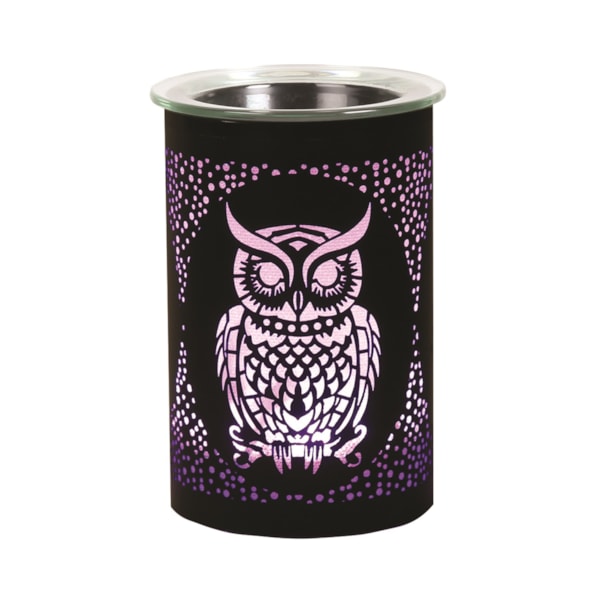 LED Melter Owl Black 12cm