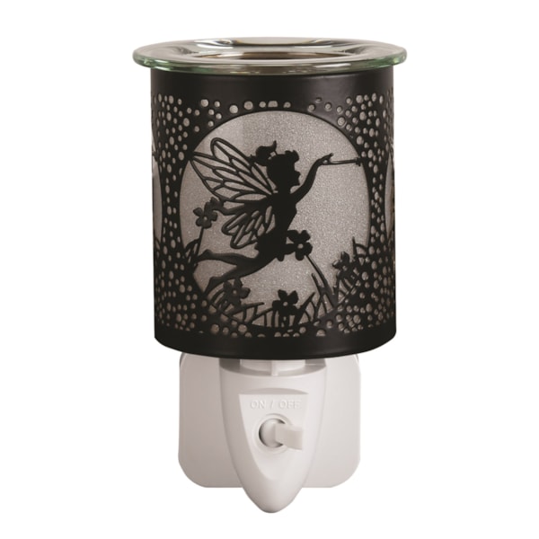 Wax Melter Plug In - Black & Gold Silhouette Fly Fairy 13cm