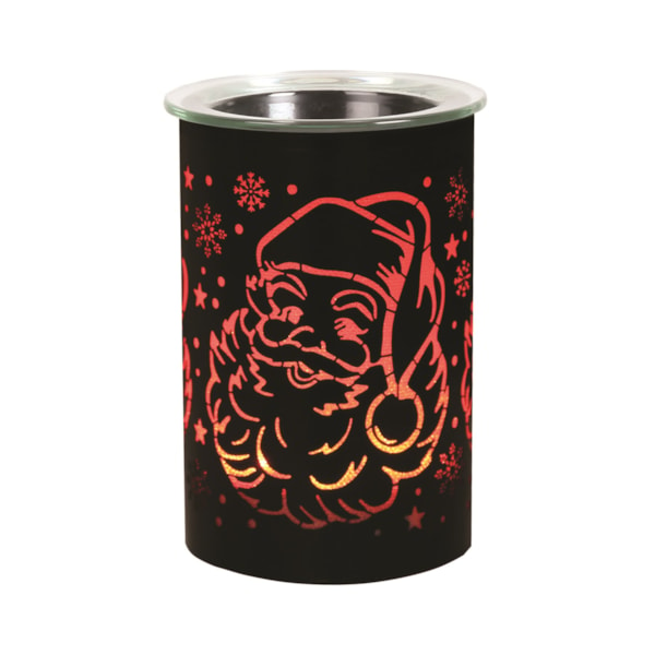 LED Melter Santa Black 12cm