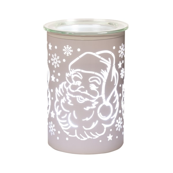 LED Melter Santa White 12cm