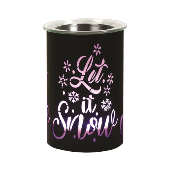 LED Melter Let It Snow Black 12cm