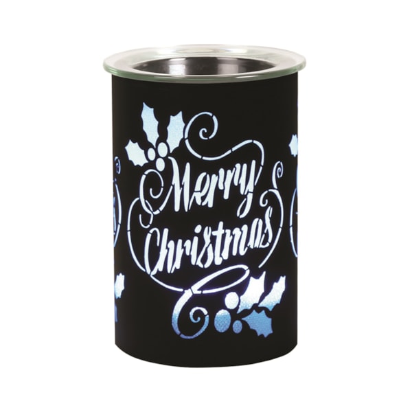 LED Melter Merry Christmas Black 12cm