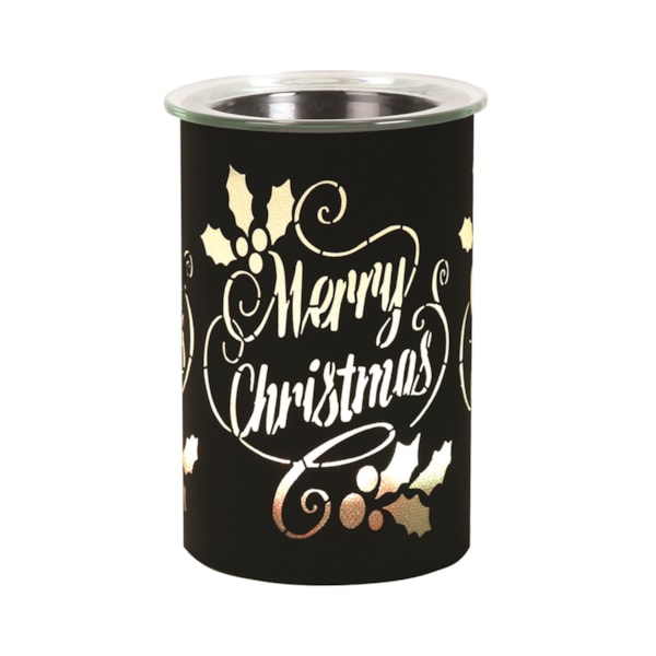 LED Melter Merry Christmas Black 12cm