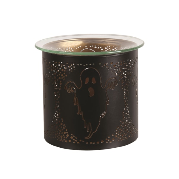 Tealight Wax Melter and Candle Holder - Black & Gold Silhouette Melter Ghost