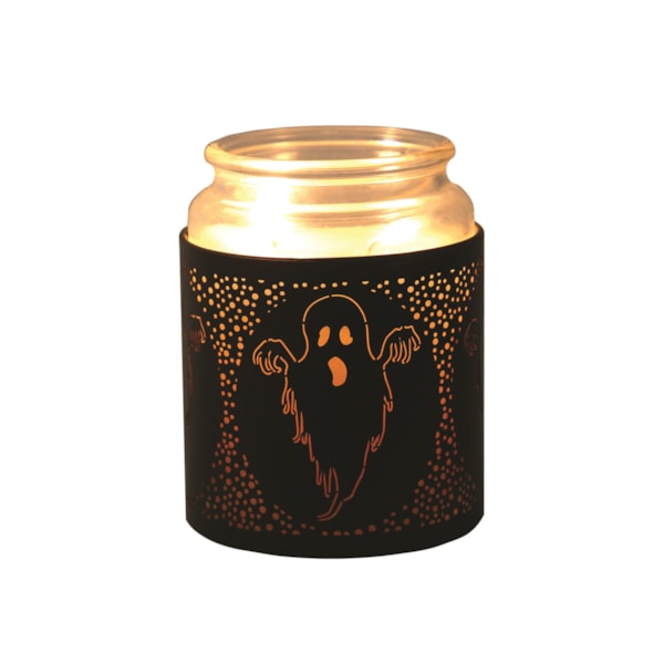 Tealight Wax Melter and Candle Holder - Black & Gold Silhouette Melter Ghost