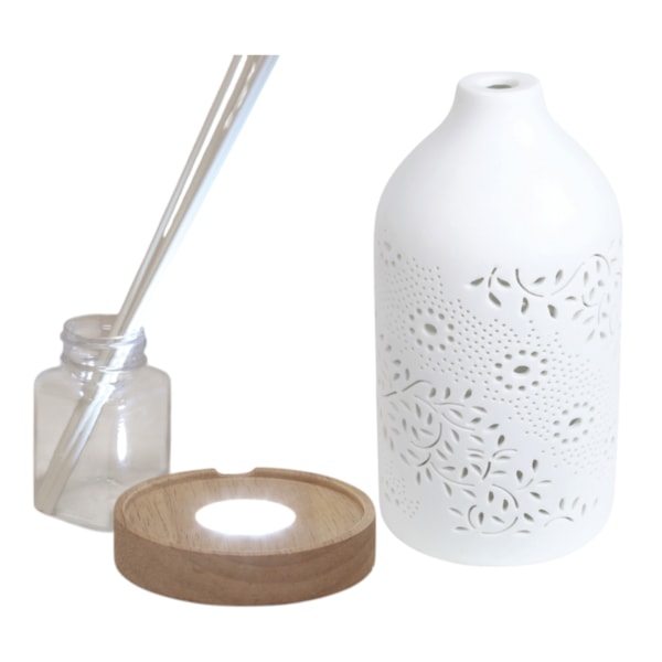 LED Ceramic Reed Diffuser Leaf 19cm