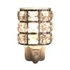 Wax Melter Plug In - Metal and Crystal 12cm