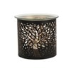 Tealight Wax Melter and Candle Holder - Black Silhouette Tree of Life 10.5cm