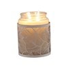 Tealight Wax Melter and Candle Holder - White Silhouette Botanicals 10.5cm