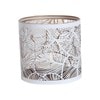 Tealight Wax Melter and Candle Holder - White Silhouette Botanicals 10.5cm