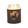 Tealight Wax Melter and Candle Holder - Black Silhouette Stag 10.5cm