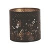 Tealight Wax Melter and Candle Holder - Black & Gold Silhouette Butterfly 10.5cm