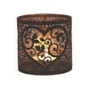 Tealight Wax Melter & Candle Holder - Black & Gold Silhouette Heart 10.5cm