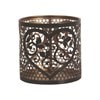 Tealight Wax Melter & Candle Holder - Black & Gold Silhouette Heart 10.5cm