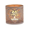 Tealight Wax Melter & Candle Holder - White & Gold Silhouette Heart 10.5cm