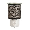 Wax Melter Plug In - Black & Gold Silhouette Heart 13cm