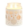 Tealight Wax Melter and Candle Holder - White Silhouette Melter Baubles