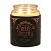 Tealight Wax Melter and Candle Holder - Black Silhouette Merry Christmas