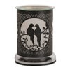 Electric Wax Melter Touch - Black Silhouette Doves 17cm