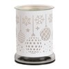 Electric Wax Melter Touch - White Silhouette Baubles 17cm