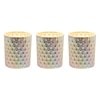 Silver Lustre Set of 3 Tealight Votive Holder