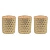 Champagne Lustre Set of 3 Tealight Votive Holder