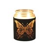 Tealight Wax Melter and Candle Holder - Black & Gold Silhouette Melter Butterfly