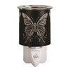 Wax Melter Plug In - Black & Gold Silhouette Butterfly 13cm