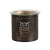 Tealight Wax Melter and Candle Holder - Black & Gold Silhouette Melter Owl