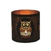 Tealight Wax Melter and Candle Holder - Black & Gold Silhouette Melter Owl