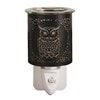 Wax Melter Plug In - Black & Gold Silhouette Owl 13cm