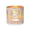 Tealight Wax Melter and Candle Holder - White & Gold Silhouette Melter Fairy