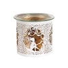 Tealight Wax Melter and Candle Holder -White & Gold Silhouette Melter seat fairy