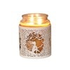 Tealight Wax Melter and Candle Holder -White & Gold Silhouette Melter seat fairy