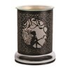 Electric Wax Melter Touch - Black Silhouette Seated Fairy 17cm