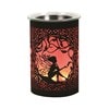 LED Melter Seated Fairy Black 12cm