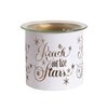 Tealight Wax Melter and Candle Holder - White & Gold Silhouette Melter Reach