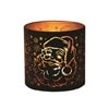 Tealight Wax Melter and Candle Holder - Black & Gold Silhouette Melter Santa